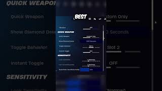 The BEST Controller Settings 🎮 fortnite shorts [upl. by Asseram]