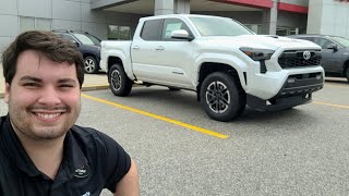 2024 Toyota Tacoma TRD Sport in Wind Chill Pearl [upl. by Nylassej]