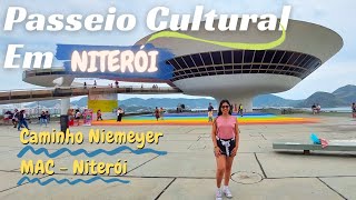 UM DIA DE PASSEIO EM NITERÓI Conhecendo quotCaminho Niemeyerquot e o quotMAC Museu de Arte Contemporâneaquot [upl. by Tomlinson]