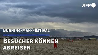 Besucher von BurningManFestival dürfen abreisen  AFP [upl. by Baseler357]