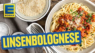 Leckere Linsenbolognese  Einfaches Rezept zum Nachkochen [upl. by Ynney91]