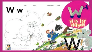 letter w jolly phonics jollyphonics sounds letters learning learningenglish [upl. by Vernice]