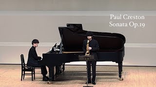 Paul Creston  Sonata Op19 [upl. by Esaertal]