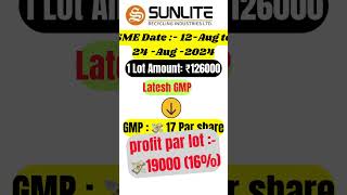 Sunlite Recycling Industries SME IPO review ipo sme newipo gmp stocks news [upl. by Amian]