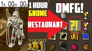 1 Hour GNOME RESTAURANT Minigame THIS MAKES BANK  Oldschool 2007 Runescape [upl. by Caswell210]