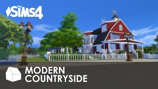 SIMS 4  MODERN COUNTRYSIDE in BRINDLETON BAY  Residential  LOTS of BUILDINGS 1 [upl. by Mosera]