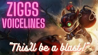 Ziggs Voice Lines English Subtitled  League of Legends [upl. by Aldora]