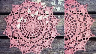 Charming Shells Crochet Doily Tutorial [upl. by Hocker]