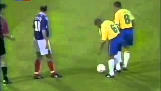 Roberto Carlos Best Free Kick Goal France vs Brazil 1997 [upl. by Yemane]