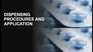 Phases of dispensing applied [upl. by Patrica]