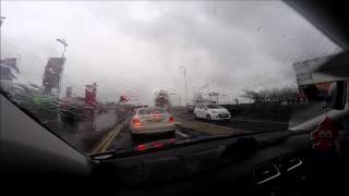 Drive Rain Saltcoats Ardrossan Stevenston Ayrshire Scotland [upl. by Rez]