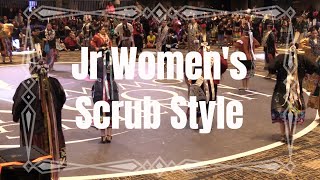 Jr Womens Scrub Style  2023 Hunting Moon Pow Wow  Powwowscom [upl. by Nylodnarb]