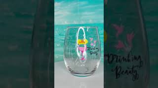 🍷 Drinking Beauty 🍷 STEMLESS WINE GLASS [upl. by Terra714]