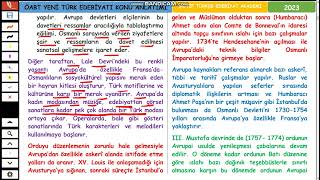 2ÖABT YENİ TÜRK EDEBİYATI18 Yüzyıla Kadar Avrupa ile Siyasal ve Kültürel İlişkilerLale Devri [upl. by Kipton]