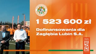 Zagłębie Lubin otrzymało dofinansowanie na kwotę ponad 15 miliona złotych  Konferencja prasowa [upl. by Poppo760]