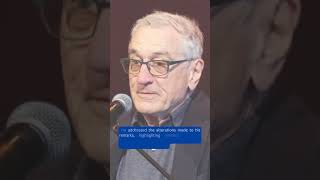 Robert De Niros Fiery CallOut Apples Gotham Awards Speech Edit RobertDeNiro AppleEdit [upl. by Buchbinder32]