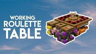 Working Roulette Table 🍀  Minecraft Java 121 Redstone Tutorial [upl. by Carmela]