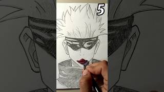 Guess the real one 🤔 Satoru Gojo 😂 gojo jujutsukaisen animedrawing shorts [upl. by Tobias238]