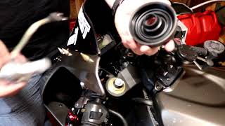 Motorcycle LED Headlight Install [upl. by Iosep]