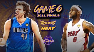 Miami Heat vs Dallas Mavericks  2011 NBA Finals Game 6 Not 1 Not 2 [upl. by Johanan]