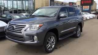 2014 Lexus LX 570 4WD  Ultra Premium Package Review  Gray on Saddle Tan [upl. by Weeks663]