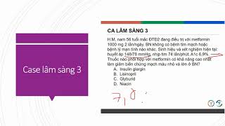 Dược lâm sàng Lựa chọn thuốc trên bệnh nhân Đái tháo đường type 2 bài tập [upl. by Tuchman143]