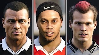 PES 2020 ALL 60 LEGEND FACES Maradona Ronaldinho Beckham etc [upl. by Rabkin]