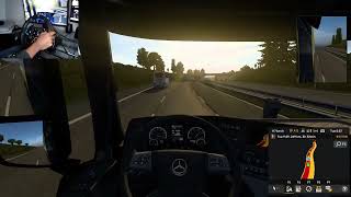 Roscoff to Birmingham  Euro Truck Simulator 2  Logitech g29 [upl. by Paymar]