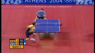 JO Waldner vs Timo Boll  Athens 2004 Olympic Games Waldners points [upl. by Aimac]