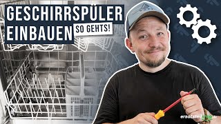 Geschirrspülmaschine anschließen  Geschirrspüler einbauen  so geht es [upl. by Nireves]