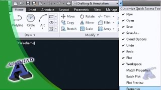 AUTOCAD 2013 aula 220 Interface e Personalização  Autocriativo [upl. by Ppilihp]