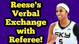 Angel Reeses Exchange with Referee and NaLyssa Smith At the Chicago Sky vs Indiana Fever Game [upl. by Bari]