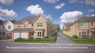 Miller Homes  Wallace Fields Robroyston Glasgow CGI Development Tour [upl. by Melisse637]