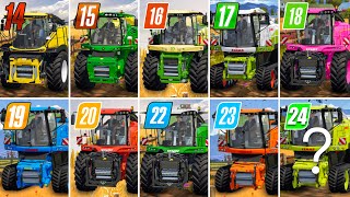 Fs14 vs Fs15 vs Fs16 vs Fs17 vs Fs18 vs Fs19 vs Fs20 vs Fs22 vs Fs23  Forage Harvest  Timelapse [upl. by Hajin]