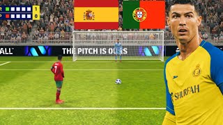 Portugal vs Spain Friendly penalty shootout 😲 efootball [upl. by Alberic14]