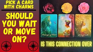 💘SHOULD YOU WAIT OR MOVE ON FROM THIS CONNECTION↗️❤️‍🔥🔮CHARMTAROT PICK A CARD🔮 [upl. by Aiekal]