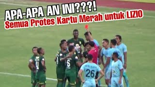 Detikdetik Wasit beri Kartu merah untuk LIZIO  Persebaya vs Persela [upl. by Nnyladnarb]