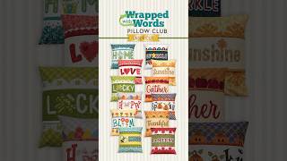 Join us in the Wrapped with Words Pillow Club with 12 different stunning designs sewing quilting [upl. by Namrac]