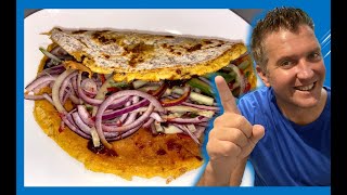 Rinkus Egg Kati Roll  Leon Happy Curries Cookbook Recipe Vegetarian Indian Streetfood [upl. by Aicaca924]