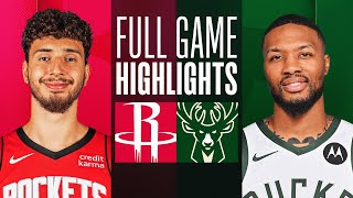 ROCKETS at BUCKS  FULL GAME HIGHLIGHTS  December 17 2023 [upl. by Ellatnahc]