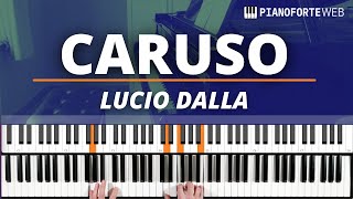 CARUSO  Lucio Dalla Tutorial Pianoforte 🎹 [upl. by Treblihp]