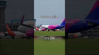 How much a pilot makes at wizz air aviation airplane airlines 2024 [upl. by Onaicilef297]