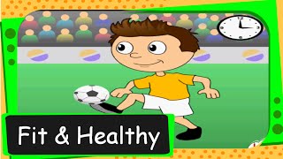 Short animated story for kids  Fit and Healthy English [upl. by Enimsay]