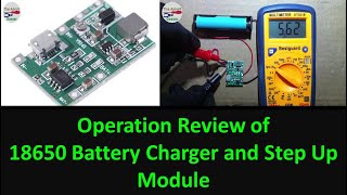 TAG0081  Operation Assessment of FUYU 18650 Battery Charger and Step Up Module 18650 electronics [upl. by Gonsalve]