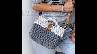 torebka TOKIO  jak zrobić Torebka na szydełku krok po kroku Crochet bag pattern Bolsa de croche [upl. by Adniram]