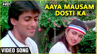 Aaya Mausam Dosti Ka Video Song  Maine Pyar Kiya  Salman Khan BhagyashreSPB amp Lata Duet [upl. by Einama25]