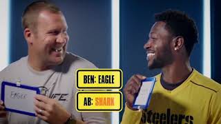 Ben Roethlisberger and Antonio Brown play the Newly Wed Game [upl. by Ivanna154]