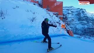 Wengen downhill Jan 11 2024  Race course explained by Gauthier de Tessières and camera racer [upl. by Casavant406]