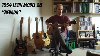 1954 Levin Model 28 quotNevadaquot Parlor Guitar fingerstyle folk tune [upl. by Gnuh]