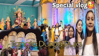 Tangla Durga Puja 2024 ll Durga puja Dhamaka vlog ll full enjoy😉 llNabaNiVlog [upl. by Nelav567]